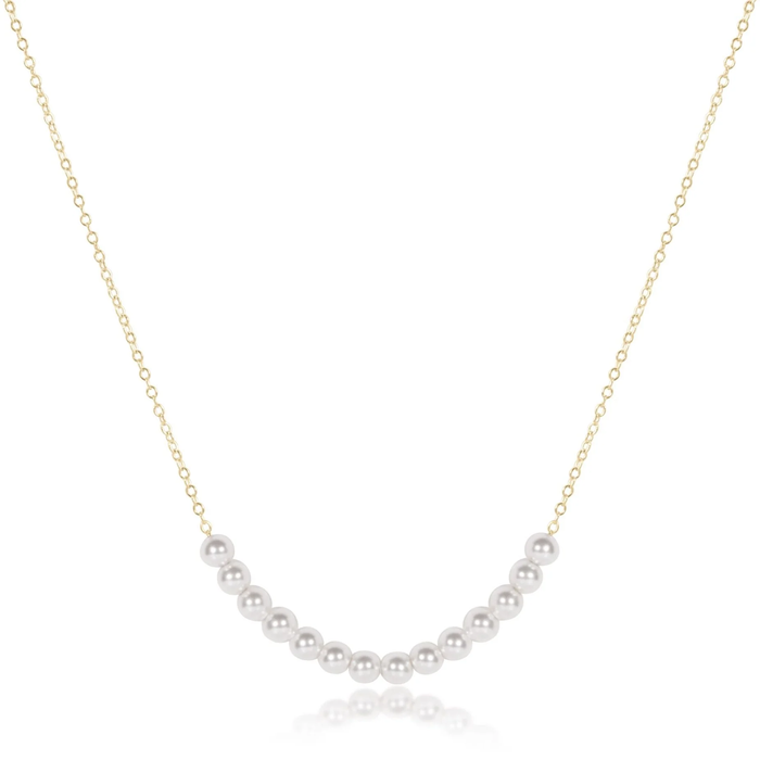 16 Inch Necklace Classic Beaded Bliss 4mm Pearl