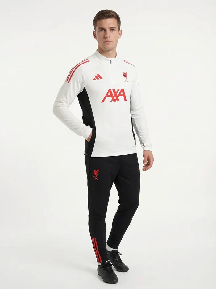 2025/2026 LIVERPOOL WHITE AND BLACK X RED TRACKSUIT