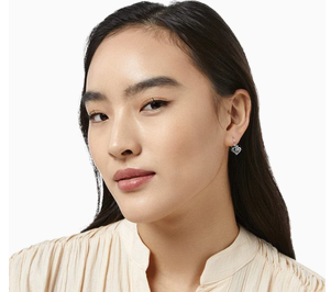 Alcazar Heart Leverback Earrings