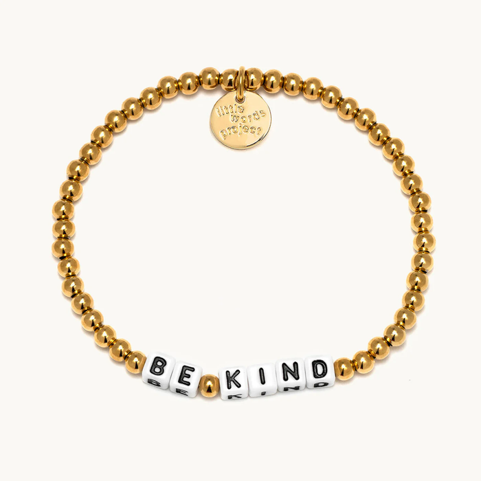 Be Kind Beaded Bracelet Gold Plated