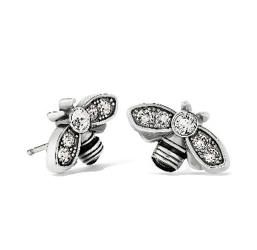 Bee Beautiful Mini Post Earrings Silver