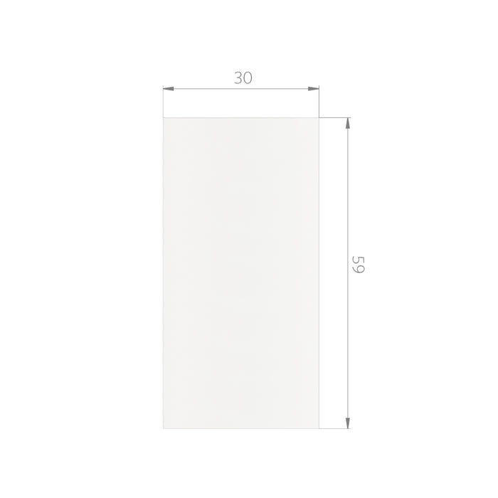 Cerámica Muro - White Frost Plus Acetinado 30x59 Rectificado