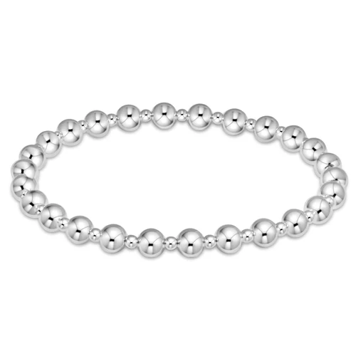 Classic Grateful Pattern 5mm Bead Bracelet Sterling