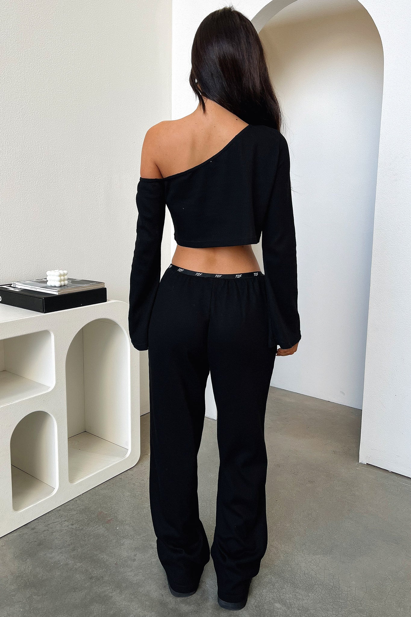 Dana Straight Leg Lounge Pants - Black