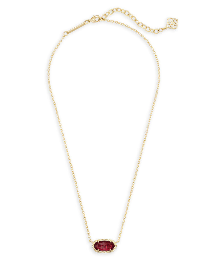 Elisa Necklace Clear Berry Gold