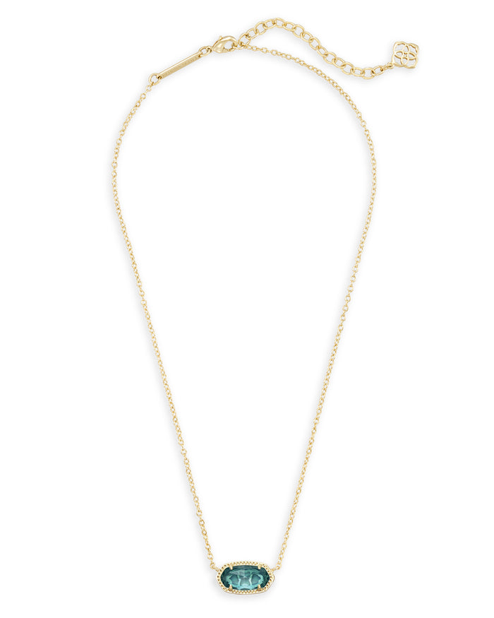 Elisa Necklace London Blue Gold