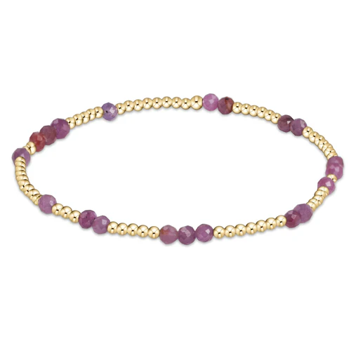 Hope Unwritten Gemstone Bracelet- Ruby