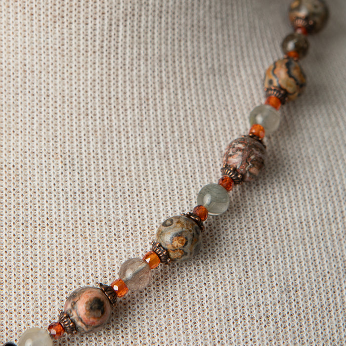 Jennifer’s Jasper Cross Necklace