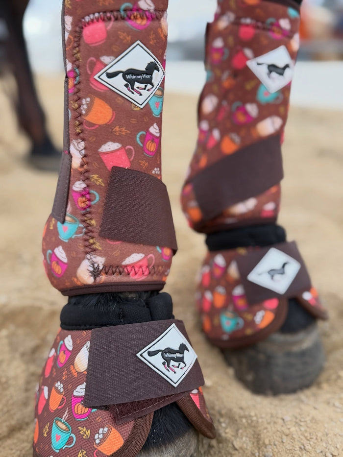 November Limited Edition Print: Sweater Weather Sips Protective Sport Boots