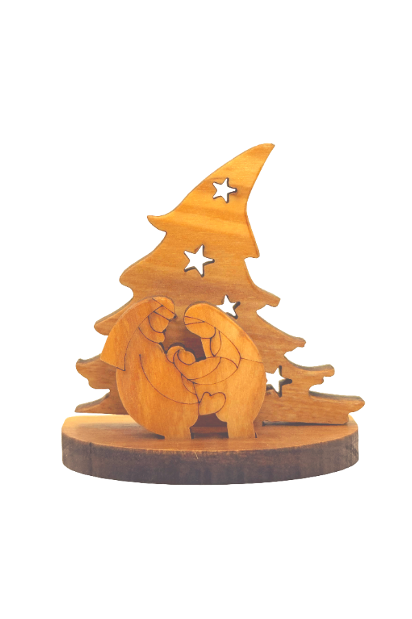 Olive Wood Mini Christmas Tree Nativity