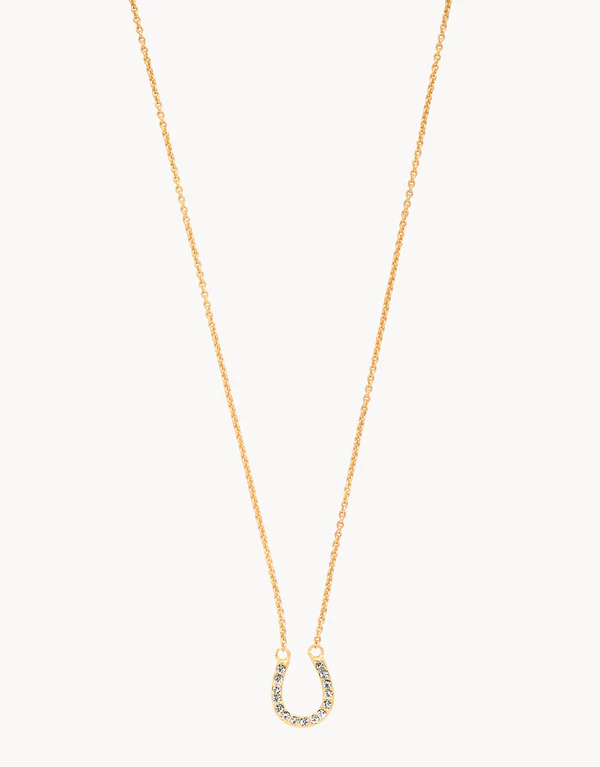 Sea La Vie Necklace 18" Feel Lucky/Horseshoe Gold