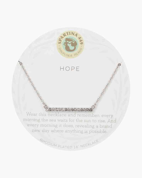 Sea La Vie Necklace Hope/Horizon Silver