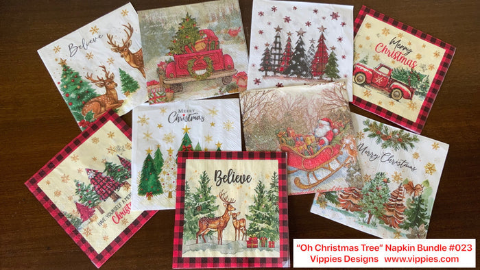 SNB-023-B "Oh Christmas Tree" Special Napkin Bundle