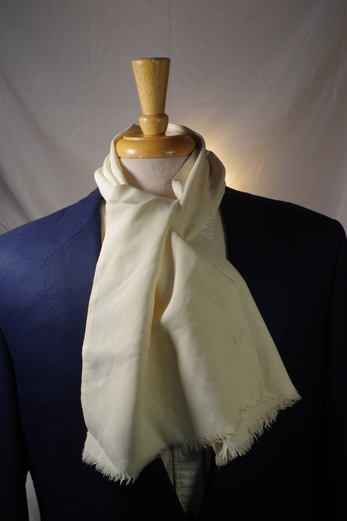 Soft White Rayon Scarf