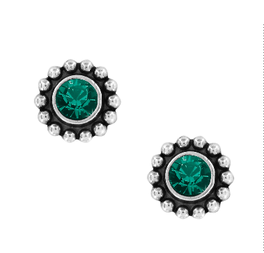 Twinkle Emerald Mini Post Earrings