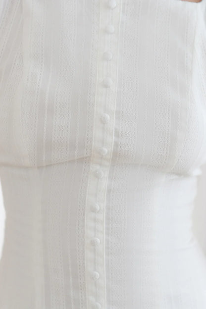 Dainty Style Mini Dress White