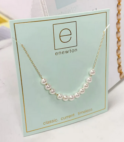 16 Inch Necklace Classic Beaded Bliss 4mm Pearl