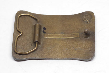 1976 Airplane Dogfight Brass Belt Buckle