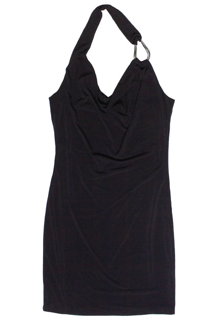 Buckle Halter Mini Dress