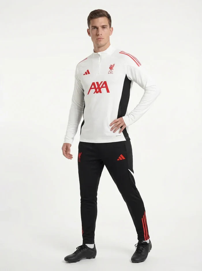 2025/2026 LIVERPOOL WHITE AND BLACK X RED TRACKSUIT