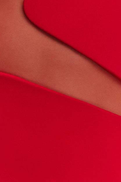 Lianne Strapless Maxi Dress - Red