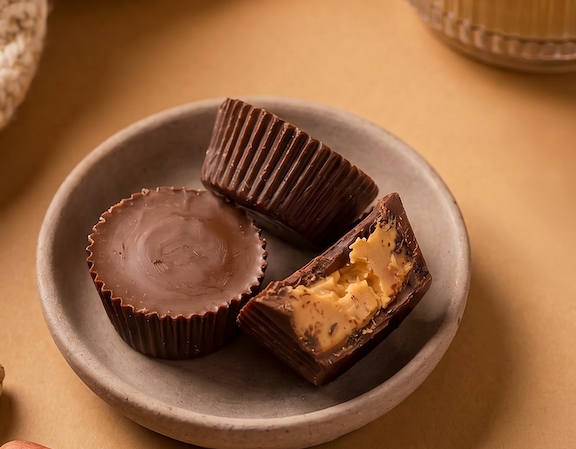 70% Dark Chocolate Crunchy Cashew Butterscotch Cups