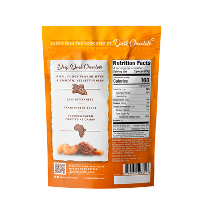 70% Dark Chocolate Crunchy Cashew Butterscotch Cups