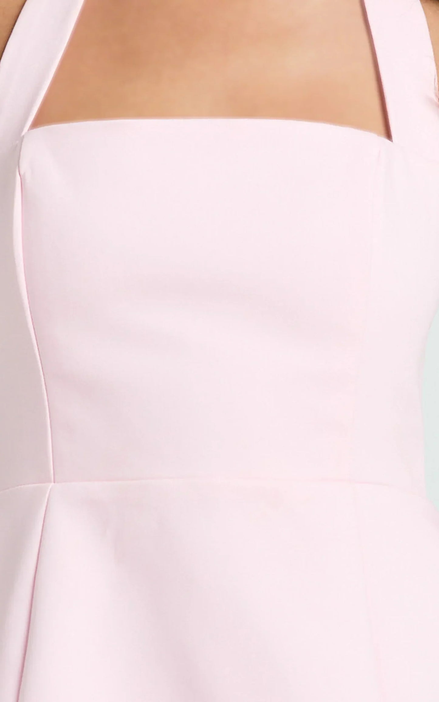 Dante Mini Dress Halter Neck Tie Tulip Skirt Dress in Pink