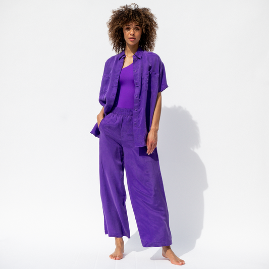 Day Trip Button Down - Bon Voyage