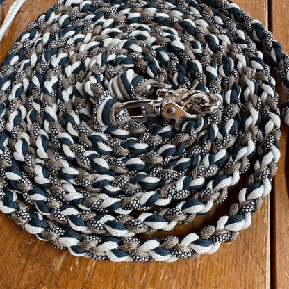 Navy & Tan Split Reins