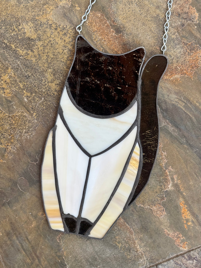 Stained Glass Cat - Siamese (Lighter Coat)