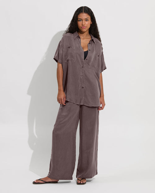 Day Trip Button Down - Stormy