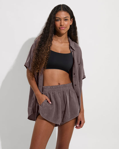 Day Trip Button Down - Stormy