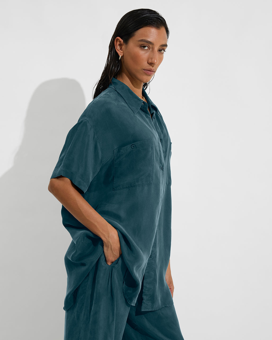 Day Trip Button Down - Deep End