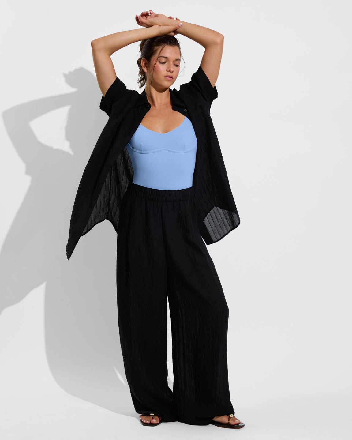 Day Trip Pant *Sheer Stripe - Jet