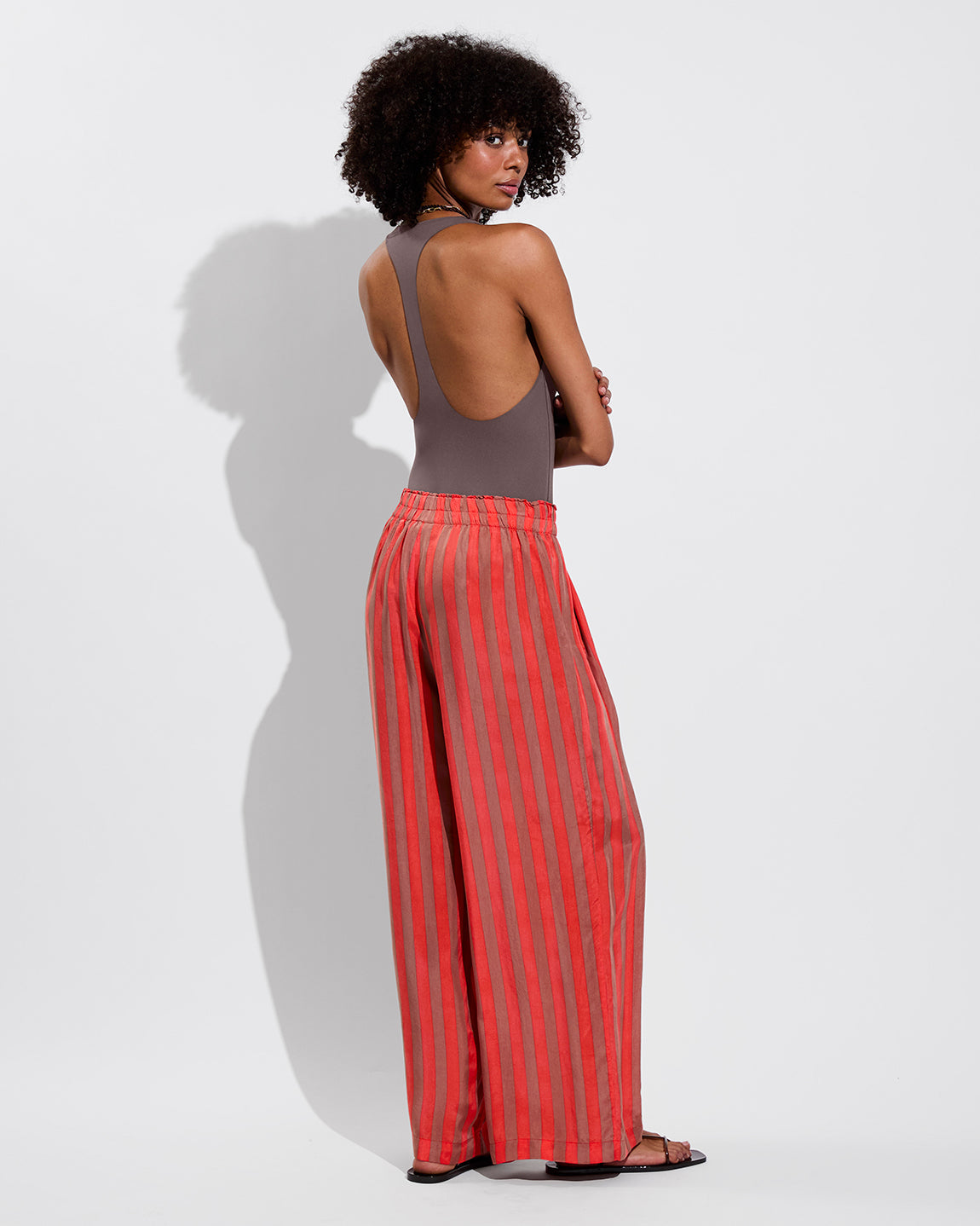 Day Trip Pant - Sports Stripe: Mirage / Aperol