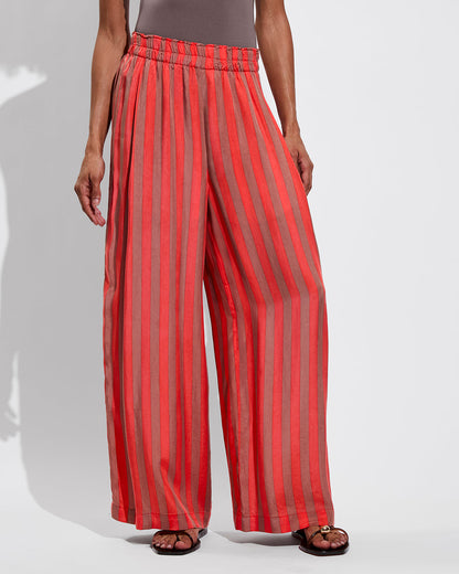 Day Trip Pant - Sports Stripe: Mirage / Aperol