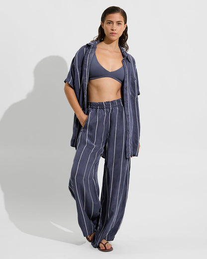 Day Trip Pant - Holiday Stripe: Varsity / Coconut