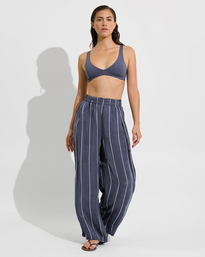 Day Trip Pant - Holiday Stripe: Varsity / Coconut