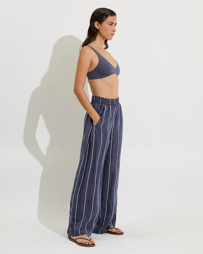 Day Trip Pant - Holiday Stripe: Varsity / Coconut