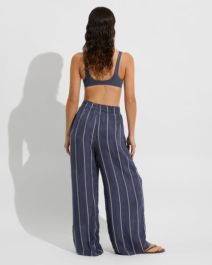 Day Trip Pant - Holiday Stripe: Varsity / Coconut