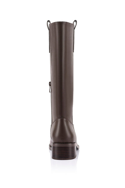 Rogue Knee High Boots - Chocolate Brown