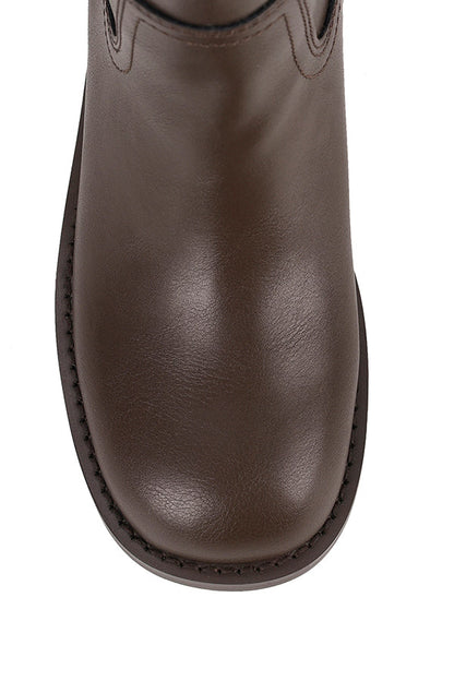 Rogue Knee High Boots - Chocolate Brown