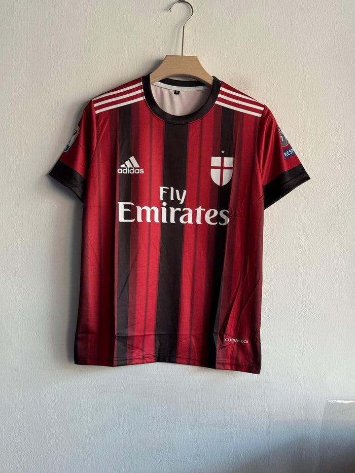 AC Milan 2014-15 Home Jersey - Adidas Climacool Football Shirt - Red & Black