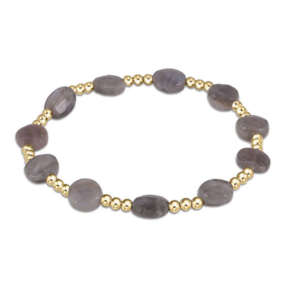 Admire Gold 3mm Bead Bracelet Labradorite
