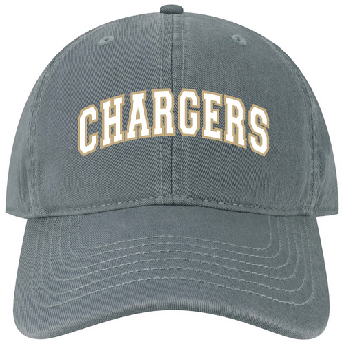 Adult hat, Legacy, slate, CHARGERS 3D, EZA relaxed twill