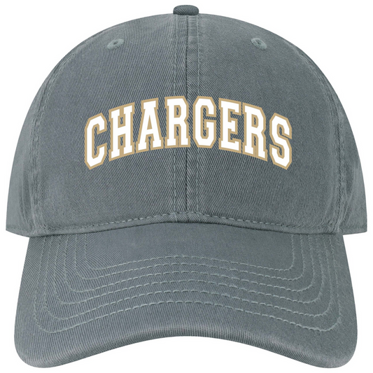 Adult hat, Legacy, slate, CHARGERS 3D, EZA relaxed twill