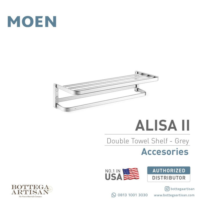 Alisa II Space Grey Towel Shelf ACC2401GY