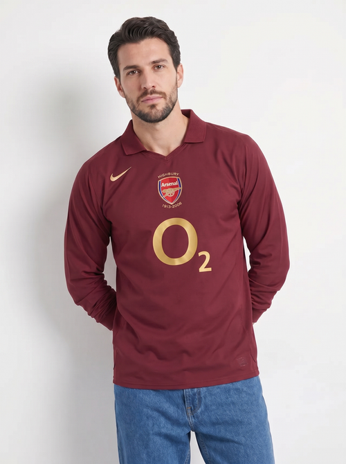 ARSENAL 2005-06 RETRO LONG SLEEVE HOME SHIRT