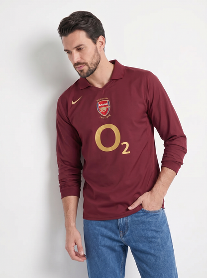 ARSENAL 2005-06 RETRO LONG SLEEVE HOME SHIRT